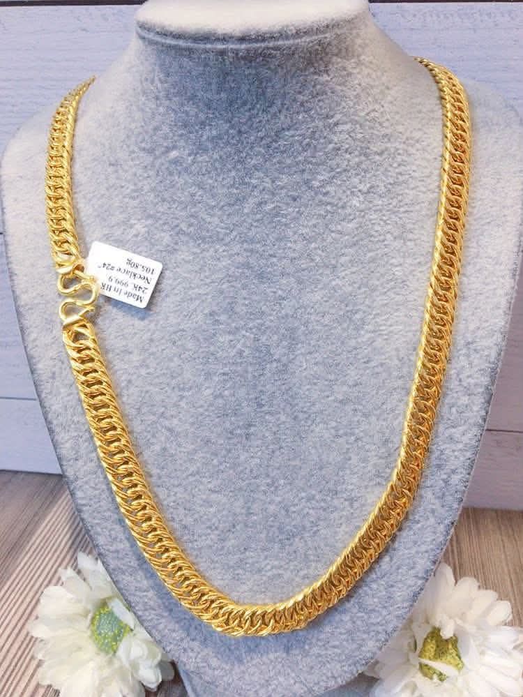 24k HongKong gold necklace (Category: Necklaces) located in Manila. Submitted by bhelgoldseller2ndaccount (Listing ID 1459962764, Image 1). Description: New!!✨New!!✨New!! Authentic 24k HongKong Golds 💯pawnable/naisasanla 💯with high appraisal rate 💯good investment 💯Direct supplier price 👉OPEN for resellers 🌺please take time to evaluate their actual sizes and grams 👉Best panggift for all occasions ✅ Sold per grams not per piece Kya lowest pr