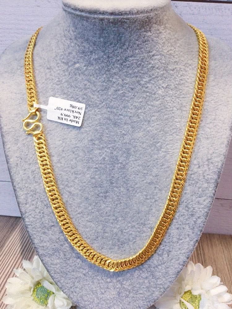 24k HongKong gold necklace (Category: Necklaces) located in Manila. Submitted by bhelgoldseller2ndaccount (Listing ID 1459962764, Image 2). Description: New!!✨New!!✨New!! Authentic 24k HongKong Golds 💯pawnable/naisasanla 💯with high appraisal rate 💯good investment 💯Direct supplier price 👉OPEN for resellers 🌺please take time to evaluate their actual sizes and grams 👉Best panggift for all occasions ✅ Sold per grams not per piece Kya lowest pr
