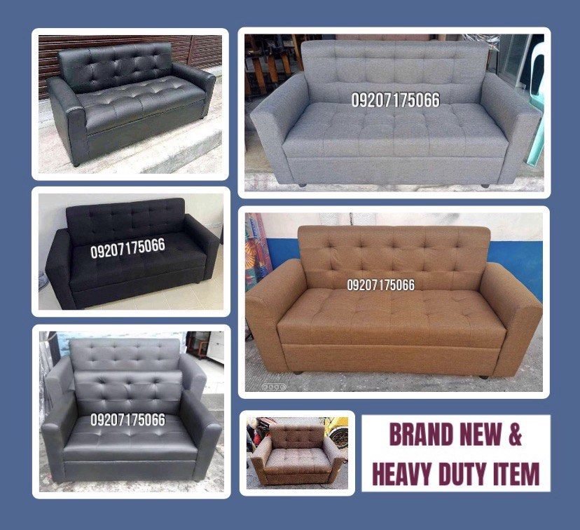 2 or 3 seater sofa (Category: Sofas) located in Marikina City. Submitted by iam.solar (Listing ID 1460044822, Image 1). Description: SUPPLIER AND MANUFACTURER •HEAVY DUTY AND BRAND NEW ITEMS HOME FURNITURES SINGLE DECK (MILITARY FLAT BAR) •30”x75” = P1,600 •36”x75” = P1,800 •42”x75” = P2,700 •48”x75” = P3,000 •54”x75” = P3,400 SINGLE DECK (TUBE TYPE) •30”x75” = P2,200 •36”x75” = P2,500 •48”x75” = P2,800 •54”x75” = P3,200 •60”x75” = P3,500 SINGLE 