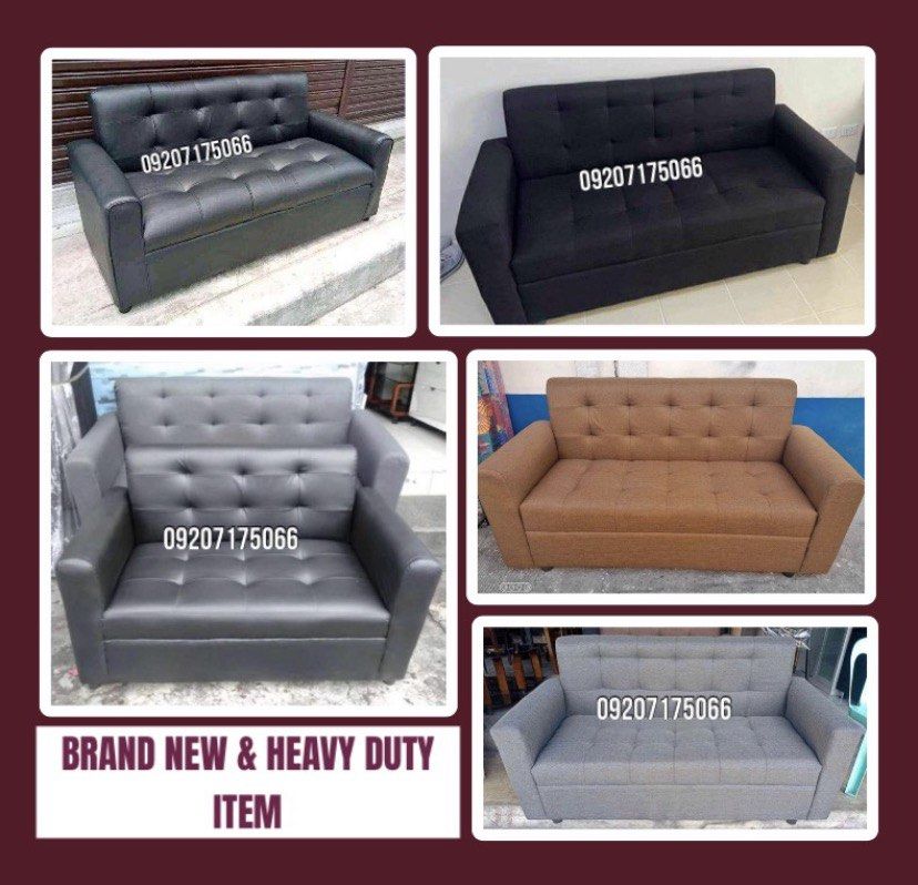2 or 3 seaters sofa (Category: Sofas) located in Las Pinas. Submitted by felix.morco (Listing ID 1460046456, Image 1). Description: SUPPLIER AND MANUFACTURER •HEAVY DUTY AND BRAND NEW ITEMS HOME FURNITURES SINGLE DECK (MILITARY FLAT BAR) •30”x75” = P1,600 •36”x75” = P1,800 •42”x75” = P2,700 •48”x75” = P3,000 •54”x75” = P3,400 SINGLE DECK (TUBE TYPE) •30”x75” = P2,200 •36”x75” = P2,500 •48”x75” = P2,800 •54”x75” = P3,200 •60”x75” = P3,500 SINGLE D
