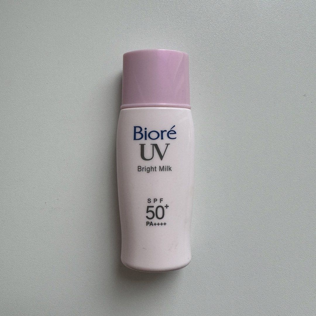 30ml biore uv bright milk — sunscreen (Category: Makeup) located in Batangas. Submitted by swuzuas (Listing ID 1459928915, Image 1). Description: wts lfb ph ☆ › used twice to try › powdery finish, really good for oily ✓ proof of ownership requests ✓ verification of legitimacy request ✗ returns, exchange, refund ✗ sensitive to used items / conditions 📍: lipa, batangas 🚚: j&t only 💵: maya , gotyme only ‼️ FREE SHIPPING NATIONWIDE IF PURCHASING A