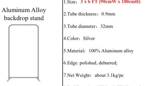 3 different sizes Alumnium alloy backdrop stand only (Category: Other Photography Accessories) located in San Juan City. Submitted by sageberries (Listing ID 1459990763, Image 3). Description: .