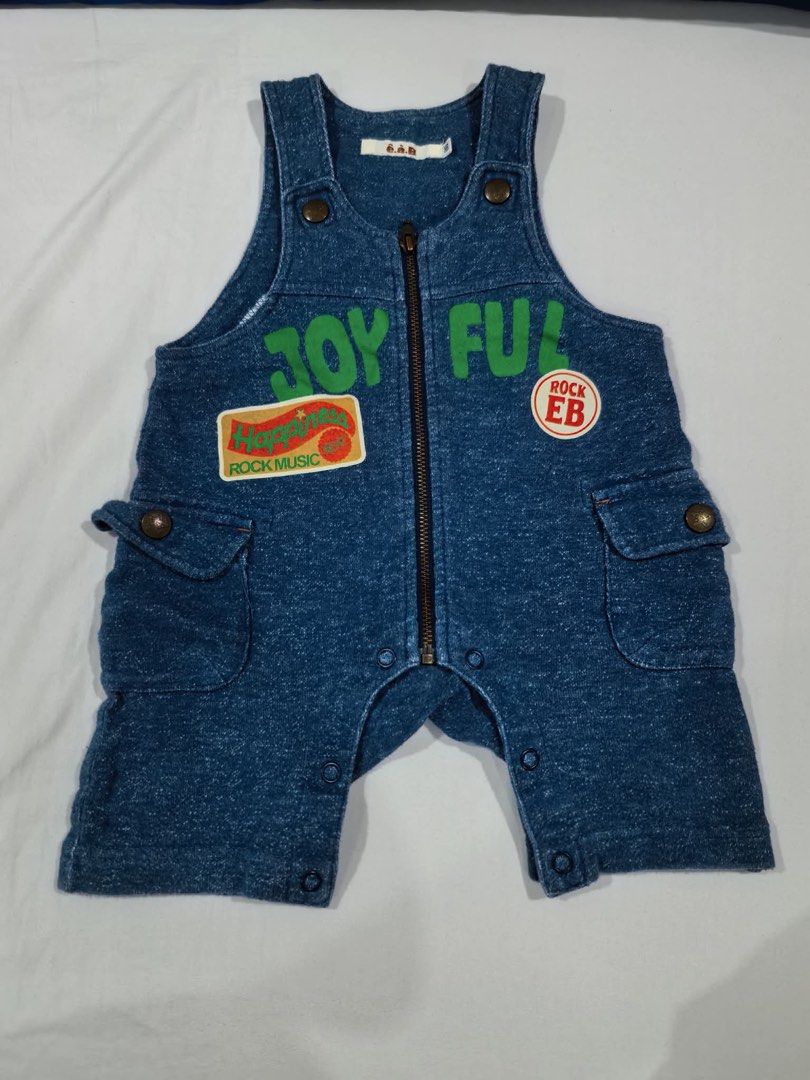 3pc Toddler Romper / Overalls Bundle 9M-12M (Pekkle / EAB) (Category: Babies & Kids Fashion) located in Makati City. Submitted by lilfinds (Listing ID 1460069838, Image 2). Description: 3pcs Toddler Boy/Girl Overalls & Rompers BundlePrice: ₱250 for ALL 3 pieces Size: Fits 9 months to 1 year old (Size 80) Super cute, comfy, and everyday-ready outfits for your growing toddler. All in very clean, excellent used condition—no stains, no rips, and no f