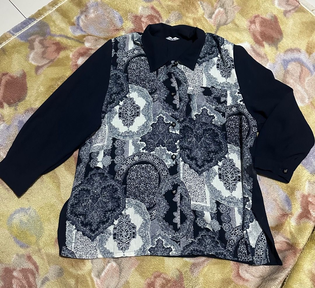 50 EACH Large-XL Blouse Tops (Category: Blouses) located in Bacoor. Submitted by ManekiNeko34 (Listing ID 1459977840, Image 1). Description: Take all three for 100 50 each .