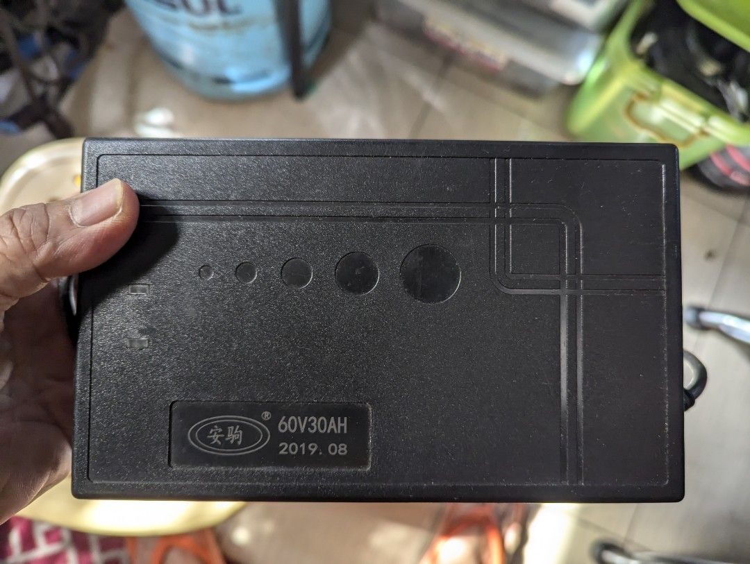 60V 30AH Battery Charger (Category: Batteries & Chargers) located in Pasig City. Submitted by imperiumhk (Listing ID 1460003292, Image 2). Description: electric bike charger - 60V 30AH Battery Charger - Manufactured: August 2019 - Includes Power Cord and Plug - Tested and Working Well.