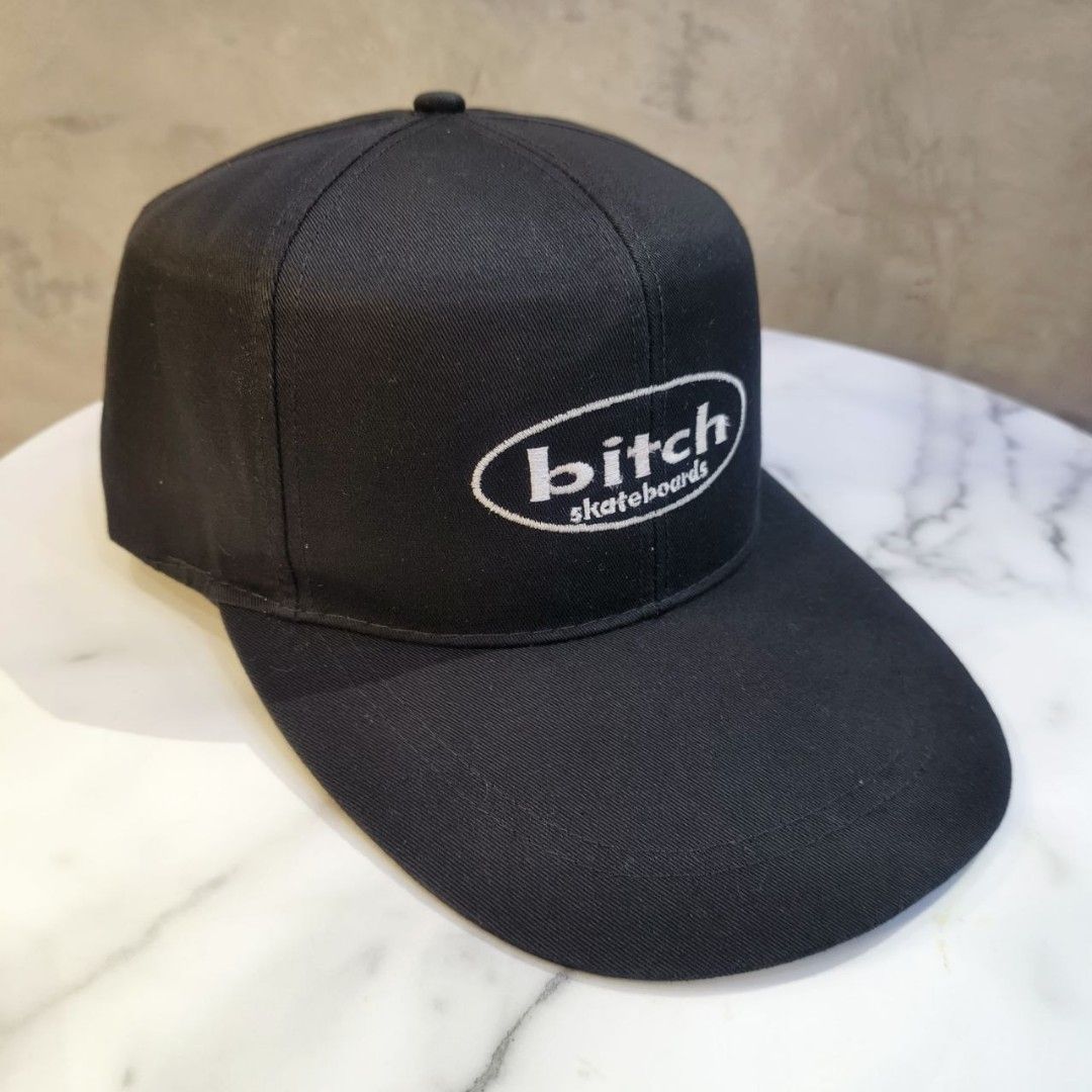 90s Bitch Cap (Category: Caps & Hats) located in Marikina City. Submitted by rvrctt (Listing ID 1459922423, Image 2). Description: A true '90s skate relic. Founded in the 90s, Bitch Skateboards became known for its bold graphics and unapologetic attitude making it one of skateboarding's most controversial brands. 🛹 Vintage Bitch pieces like this are getting harder to find today. Avail 📩.