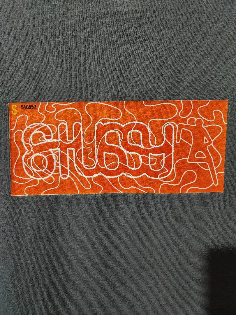 90'S STUSSY BOX LOGO TEE (Category: Tshirts & Polo Shirts ) located in Iloilo. Submitted by gooddimes (Listing ID 1460095794, Image 2). Description: 90's Stussy Box Logo Tee Authentic Vintage Stussy Blue Tag Charcoal Gray color Size on tag: Large Dimes: 21Wx28L Issue/s: Minimal fades, check last 2 pics Color rate: 9/10 Good condition ₱1,500 Reminders: - All items are thrifted, please manage your expectations - Color may vary due to lighting - Ple