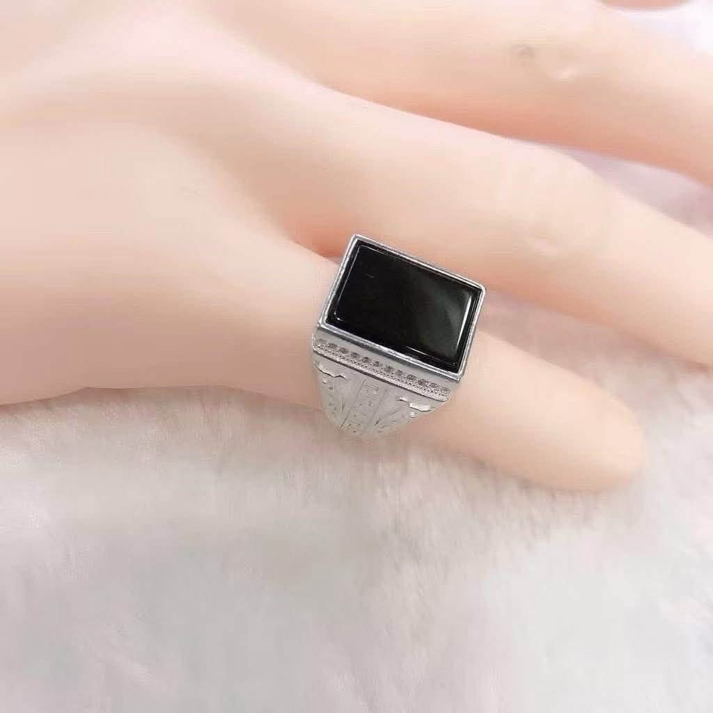 925 Sterling Silver Onyx Stone Men Rings (100% Authentic) (Category: Jewelry) located in Manila. Submitted by pulzerasjewelry (Listing ID 1460009867, Image 3). Description: 100% Authentic 925 Silver Authentic Sterling Silver made in Italy ✔️Authentic 92.5 Sterling Silver ✔️Authentic Silver ✔️Zirconian Stone ✔️Made in Italy •Same day delivery for Metro Manila via Lalamove/Grab🛵 •LBC Shipment for Provinces area •Tiktok Checkout option •Shipping Na