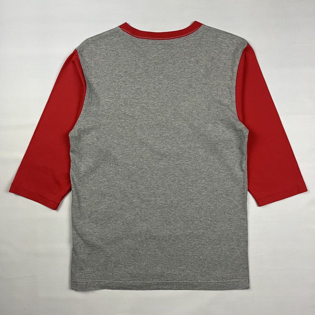 A Bathing Ape College Logo Raglan 3/4 Sleeve (Category: Activewear) located in Puerto Princesa. Submitted by paradise5300 (Listing ID 1460047934, Image 2). Description: A Bathing Ape College Logo Raglan 3/4 Sleeve Tagged Size: Small Dimensions Inches length: 26 Inches width: 18 Condition: Excellent Color rate: 9.8 Flaws: None 1,899 shipping fee is not yet included. .