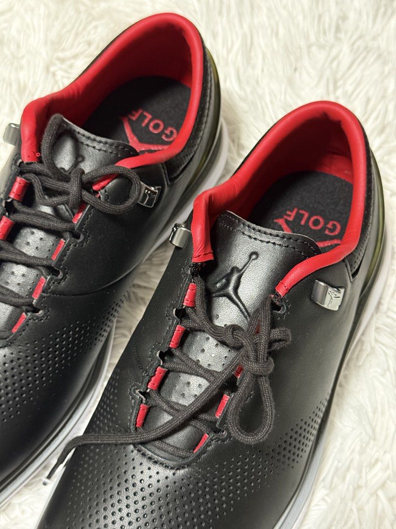 ADG4 golf Jordan Golf nike air authentic soft spiked cod para safe (Category: Casual Shoes) located in Imus. Submitted by kcnvy.co (Listing ID 1460051823, Image 3). Description: Best offer BRAND NEW - Air Jordan ADG 4 Black Cement - Size 7.5 - Style: DM0103-105.