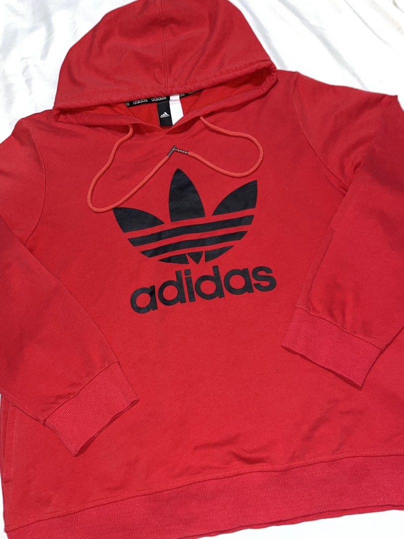 Adidas Hoodie Jacket (Category: Coats, Jackets and Outerwear) located in Las Pinas. Submitted by rdcthriftedshop (Listing ID 1460040716, Image 2). Description: 📦 Adidas Red Hoodie Size 3XL youth size on tag (Medium and Large Adult) Width: 21 Length: 25 Color rate: 10/10 Condition: As New Condition No Issue.