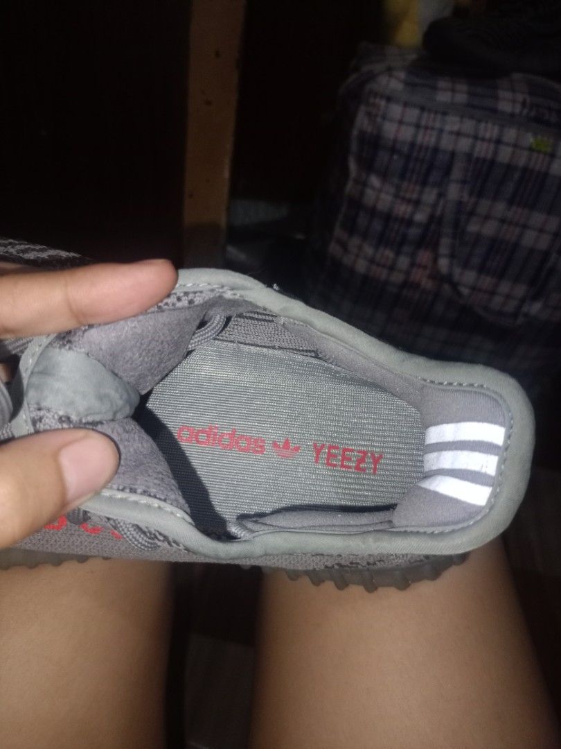 Adidas Yeezy Boost 350 V2 "Beluga" (Category: Sneakers) located in Davao. Submitted by cleo1812 (Listing ID 1460029060, Image 3). Description: - Adidas Yeezy Boost 350 V2 beluga - Colorway: Beluga - Size: 7.5 US Men's - Features: Grey knit upper, signature orange stripe, Boost sole for ultimate comfort - Condition: Great, worn only a few times - ‼️NO BOX ‼️ ‼️SF C/O BUYER‼️.