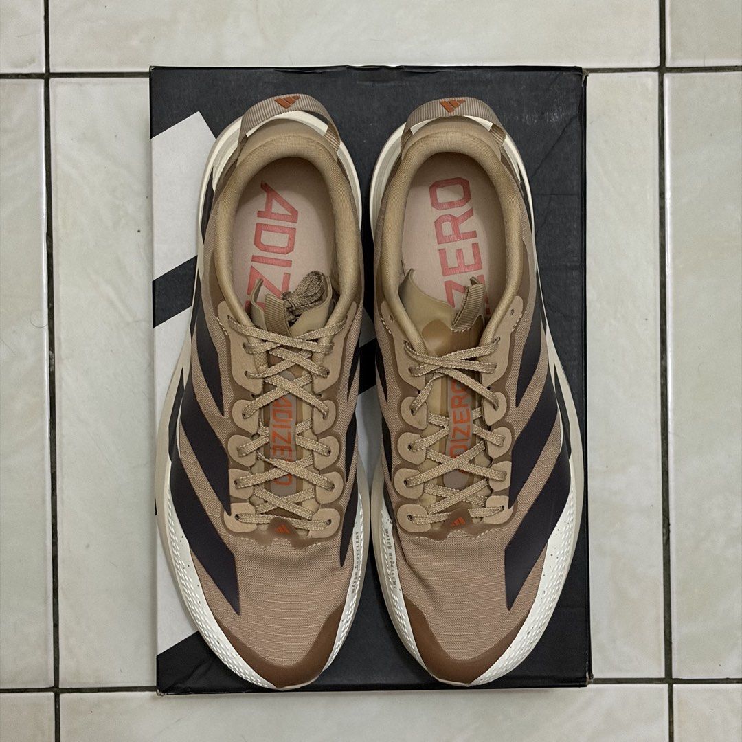 Adizero Evo SL ATR (Category: Casual Shoes) located in Quezon City. Submitted by snkreserve (Listing ID 1459989603, Image 2). Description: Adidas Adizero Evo SL ATR Size 11 Used few times (unused stock insoles) 23km Complete 6,495 Php (negotiable) Dm for more detailed pics Can ship via LBC or Lalamove (Metro Manila area) Can also do meetup around Sm north, Trinoma, Ayala Vertis North or UST IG: @snkreserve_.