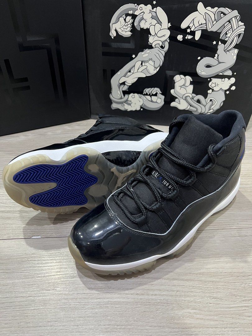 Air Jordan 11 Space Jam US10.5 (Category: Sneakers) located in San Juan City. Submitted by dap_21 (Listing ID 1460077570, Image 2). Description: Air Jordan 11 Space JamBlack/Concord-White is the correct colorway for your, SKU 378037-003, US 10.5. It released in 2016 and has the “45” heel.