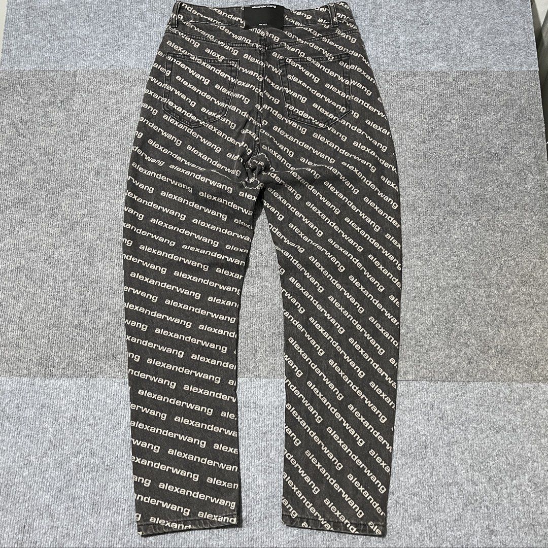 alexander wang monogram jeans high rise pants (Category: Luxury Apparel) located in Malay. Submitted by oplt_dept. (Listing ID 1460023146, Image 1). Description: -exellent condition -luxury essentials -size on tape measure -waist:30 -length:38 -leg opening:6.5 -made in usa.