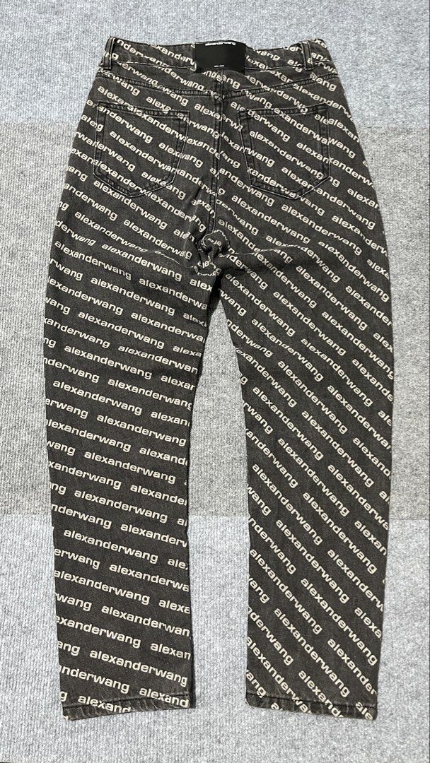 alexander wang monogram jeans high rise pants (Category: Luxury Apparel) located in Malay. Submitted by oplt_dept. (Listing ID 1460023146, Image 3). Description: -exellent condition -luxury essentials -size on tape measure -waist:30 -length:38 -leg opening:6.5 -made in usa.
