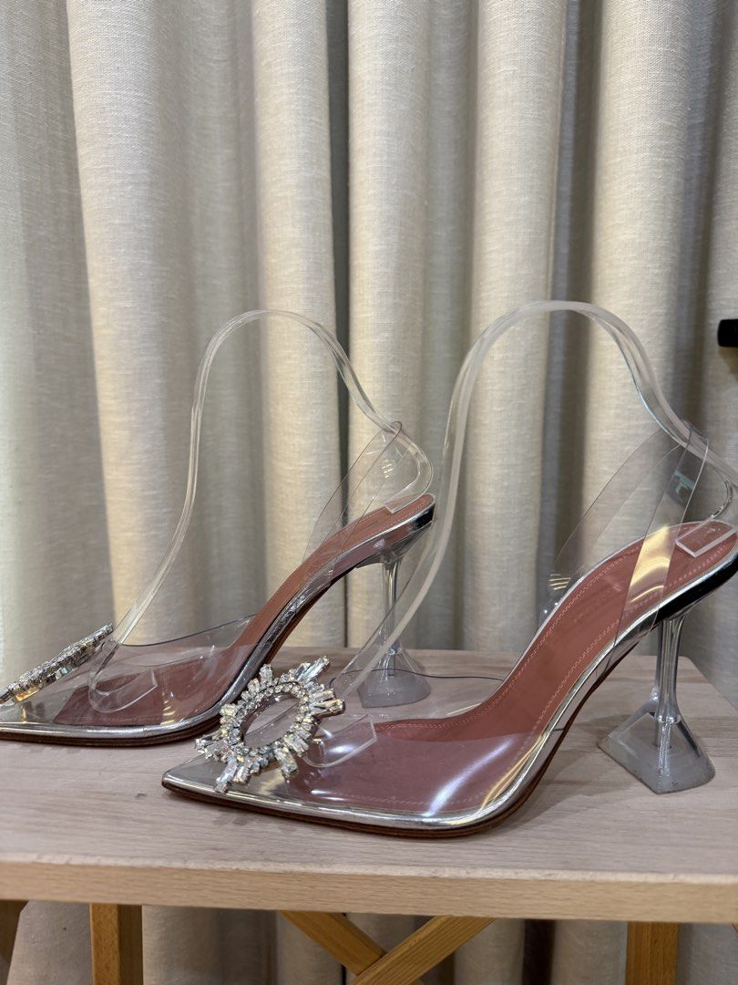 Amina Muaddi Begum Slingback Pumps (Category: Sneakers & Footwear) located in Makati City. Submitted by imwinniewong (Listing ID 1459925728, Image 2). Description: Selling Begum Slingbacks with Shoe Bag RFS: Not used as often as I would like Purchased June 2021.