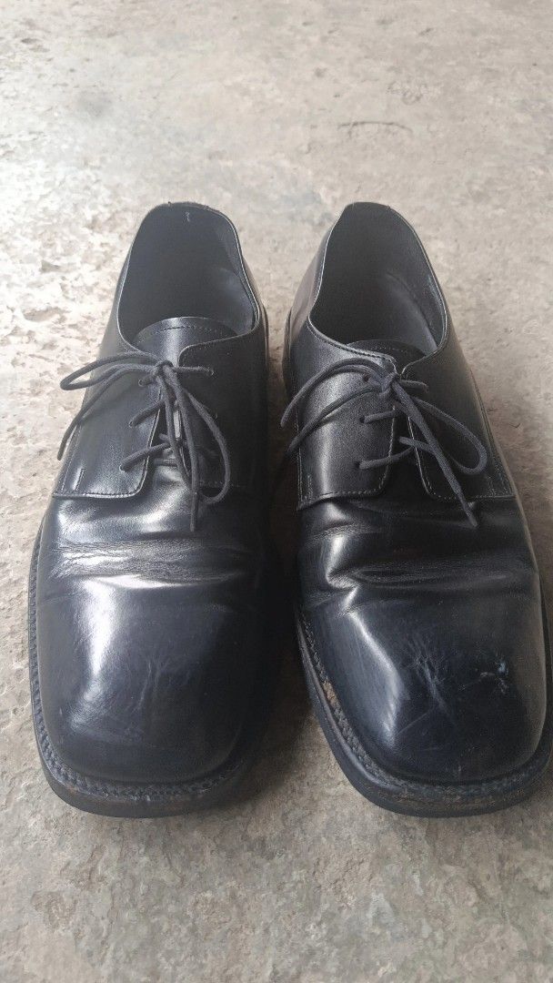 Andersson bell Square toe derby shoes (Category: Dress Shoes) located in Davao. Submitted by homeboy.ph (Listing ID 1460056954, Image 3). Description: FOR SALE — ANDERSSON BELL Classic black leather dress shoes. Lace-up style for a secure fit. Square toe design. Suitable for formal occasions or work. Some minor scuffs on the toes, as expected with wear. Ready for their next owner. Size: EU 41 Classic & stylish design Perfect for formal or smart-c