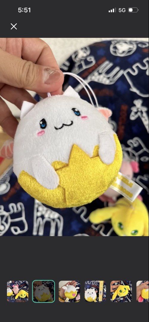 Anime creature bag charm yellow (Category: Character Goods) located in Paranaque City. Submitted by bonsaiart (Listing ID 1460023396, Image 1). Description: Good as new 150”(fixed) +sf Payment via GCASH or paymaya No to meetup No to cop / cod Shipping via j&t only No breaking of set or bundle.
