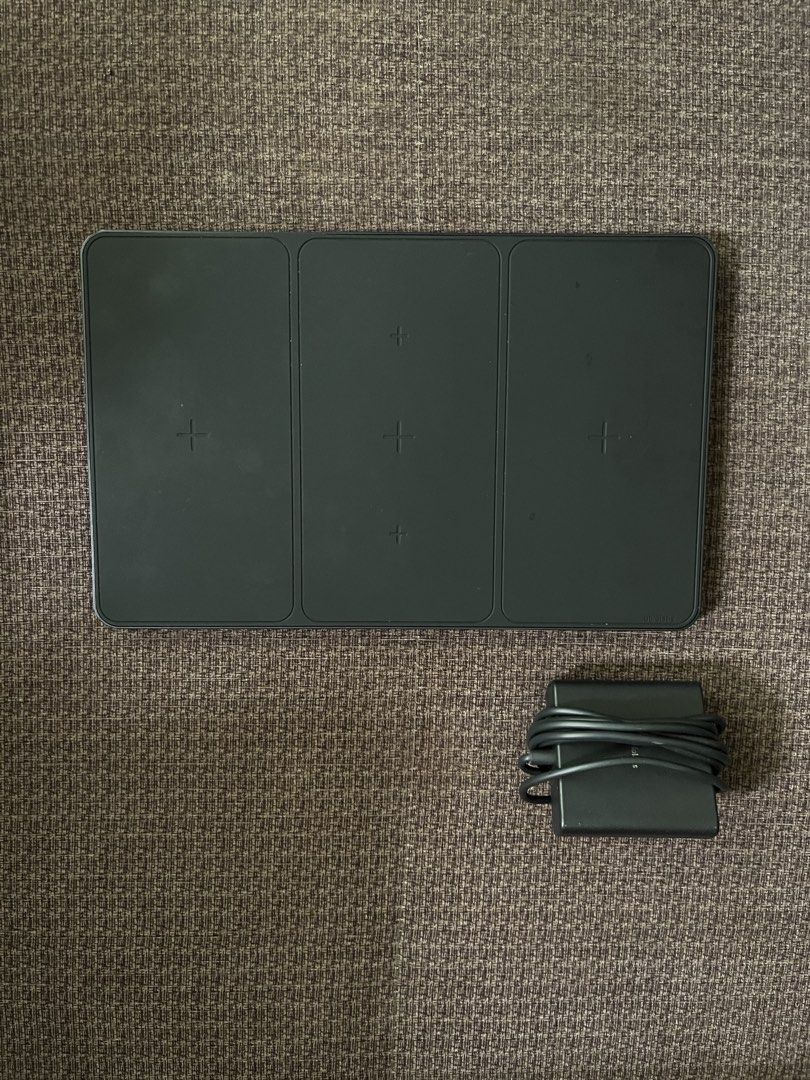 Ubiolabs PowerWave Magnetic Pad Wireless Charger with iPhone (Category: Chargers & Cables) located in Manila. Submitted by lowkeyxan (Listing ID 1459986958, Image 1). Description: Ubiolabs 3 placements Wireless Charging Pad. Fast charging for multiple devices. Includes charging brick and cable. Selling due to phone upgrade..