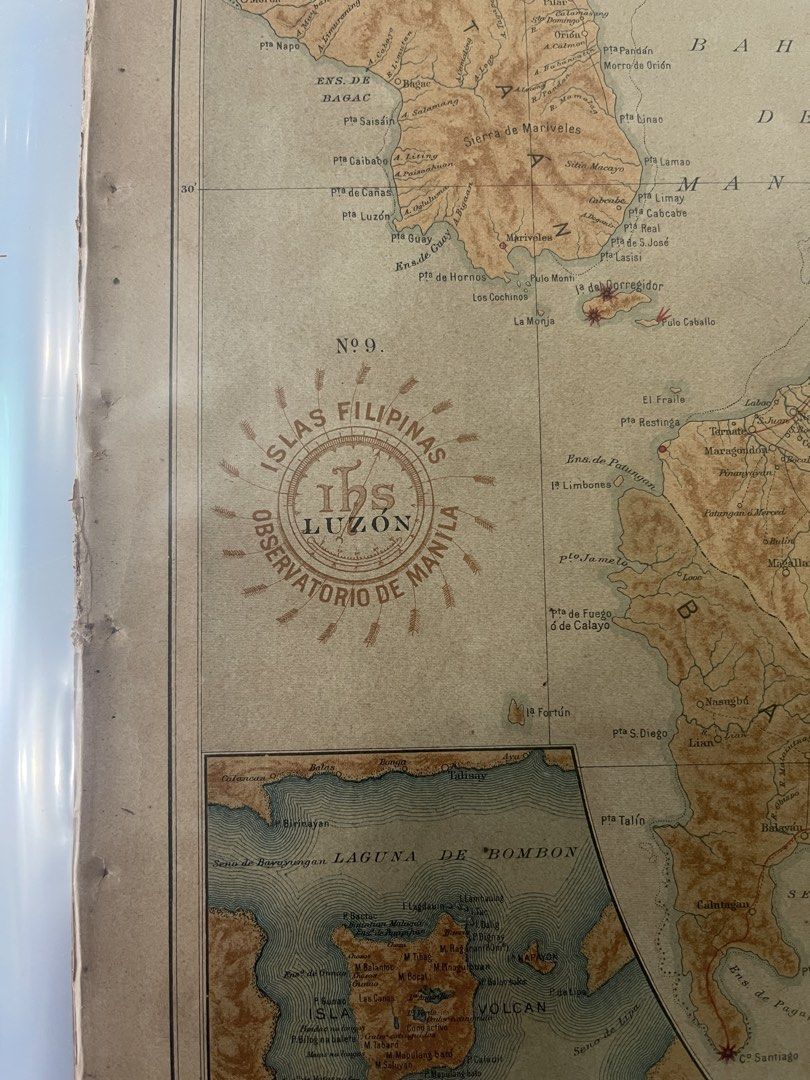 Antique Map of Luzon - Luzon (1900) version 2 (Category: Art & Prints) located in Quezon City. Submitted by kulturang_pilipino (Listing ID 1459904076, Image 2). Description: Original 1900 antique map of the Philippines, prepared from cartographic work undertaken in Manila in 1899 under the direction of Fr. José Algué, S.J., Director of the Manila Observatory, and subsequently published in Washington in 1900 by the U.S. Coast and Geodetic Survey, 