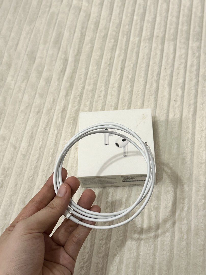 Apple AirPods Pro (3rd gen) with Charging Case (Category: Earphones) located in Urdaneta. Submitted by hellocity16 (Listing ID 1459980554, Image 3). Description: - Apple AirPods Pro (2nd Generation) - Includes original charging case - Includes original charging cable - Excellent working condition - Ready for a new owner.