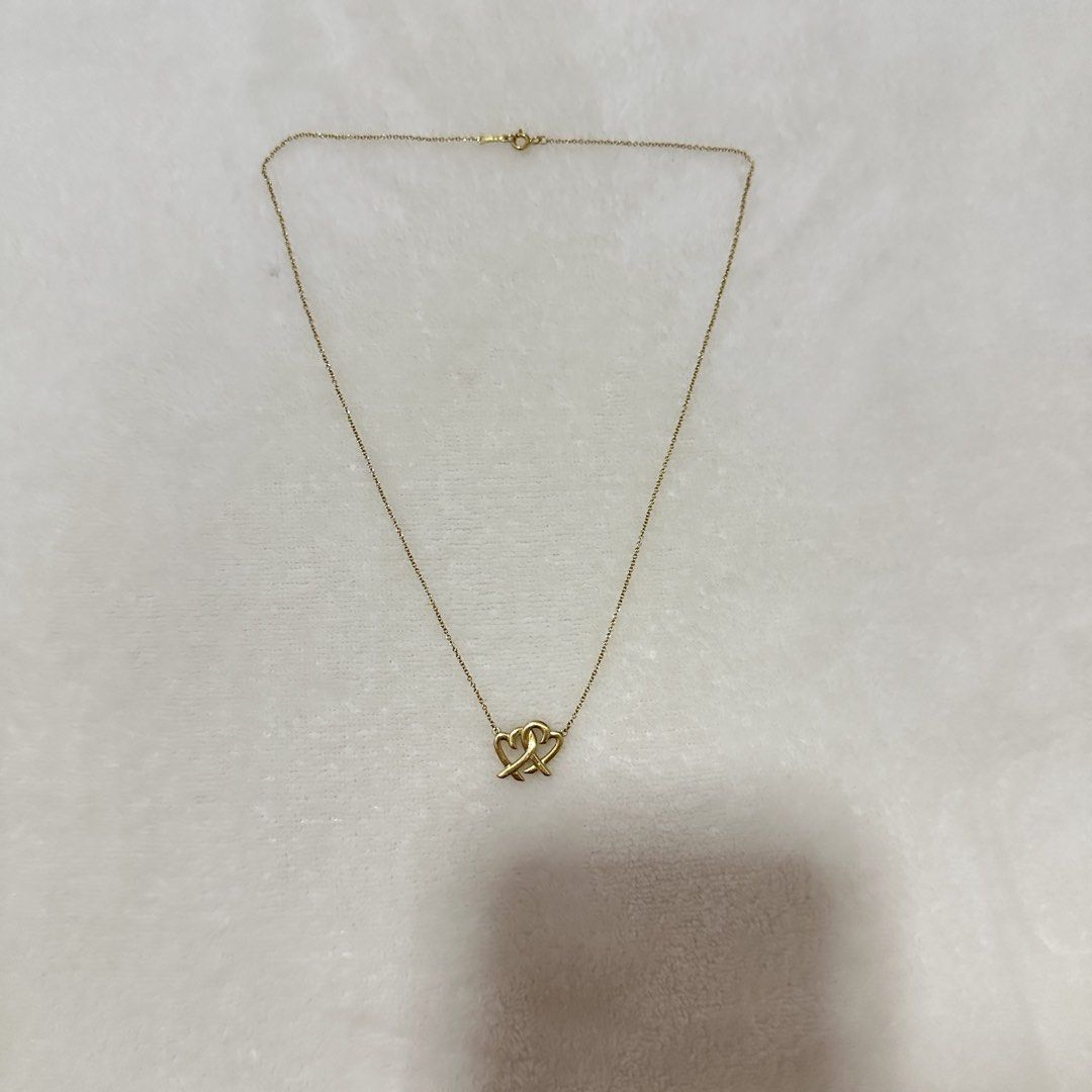 Authentic 18k t&co double heart loving pendant (Category: Necklaces) located in Manila. Submitted by secondsnuggle (Listing ID 1460016886, Image 2). Description: 4.8grams .