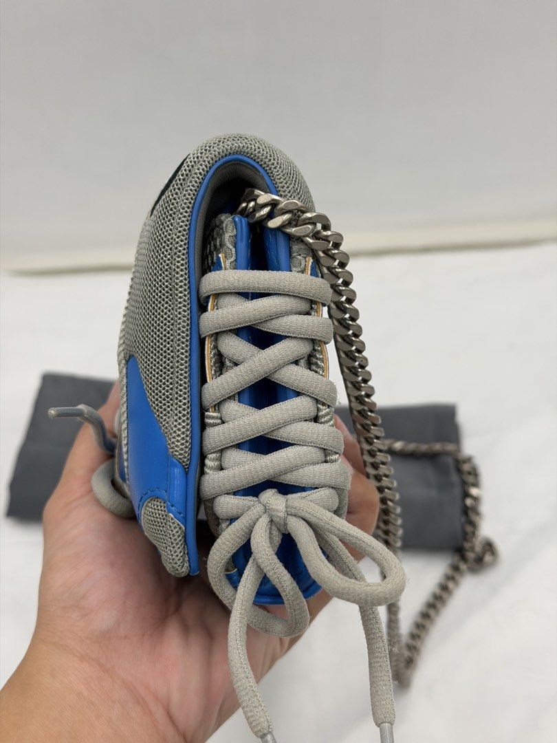 Authentic Balenciaga Sneakerhead Bag (Category: Luxury Bags & Wallets) located in Manila. Submitted by maria_2326 (Listing ID 1460035763, Image 2). Description: Balenciaga Sneakerhead Crossbody Bag Guarantee Authentic With chain and generic dust bag only Flaw: small peeling on some part No lowballing! Location: Manila/QC .