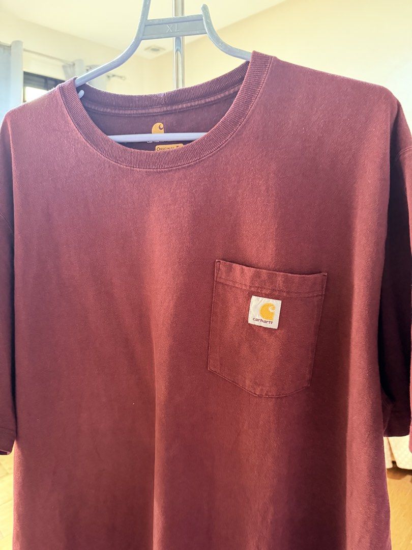 (Authentic) Carhartt K87 Pocket Shirt (Category: Tshirts & Polo Shirts ) located in Cavite. Submitted by kumbin (Listing ID 1459904199, Image 2). Description: Carhartt Pocket Shirt (100% legit) Dimensions: 26.5 by 31 inches (XL on tag, fits XL-XXL) Issue:None. Signs of use lang Condition: 9/10great Shipping via J&T.