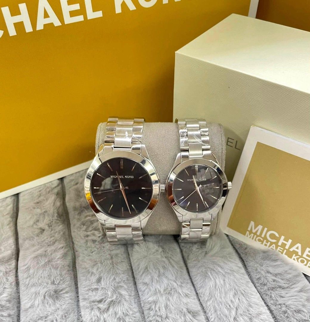 💯Authentic MK Watch Couple 🇺🇸🇺🇸 (Category: Men's Watches) located in Manila. Submitted by Authentic4Less_OLShop (Listing ID 1459917815, Image 1). Description: 🇺🇸Authentic from US🇺🇸* ✅complete inclusions ✅pawnable watch ✅with warranty ✅open for legit check to any watch centers Money back if proven fake ☺️ RESELLERS ARE WELCOME!!!🥰 DISCLAIMER: Authentic4Less OLShop is not affiliated with any of the brands posted in this account. Copyright