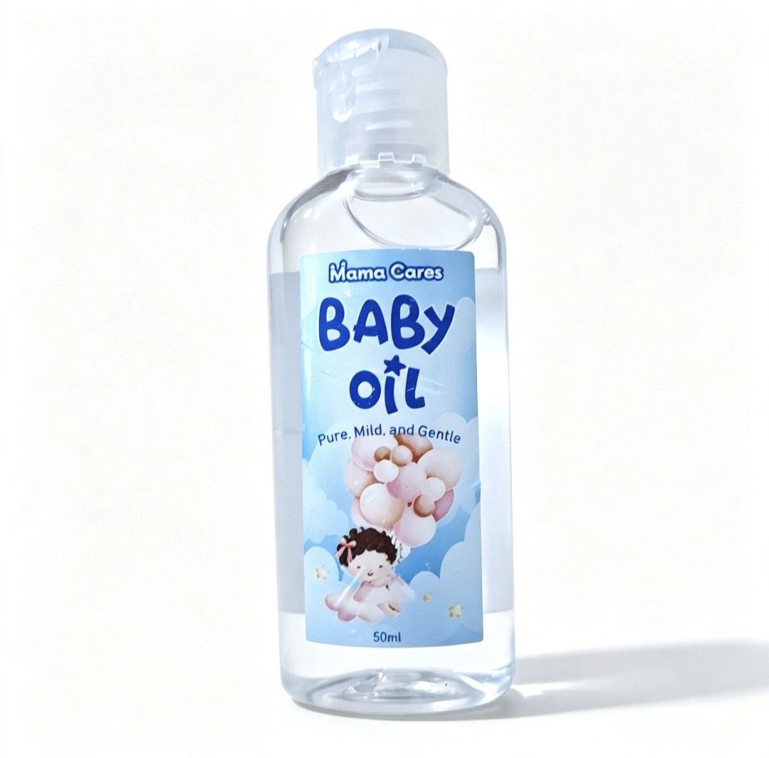 Baby oil (Category: Baby Toiletries & Grooming) located in Quezon City. Submitted by ana-chan (Listing ID 1460041182, Image 1). Description: Mama Cares Baby Oil. Pure, mild, and gentle. Keeps baby's skin soft and smooth. Enriched with Vitamin E. 50ml..