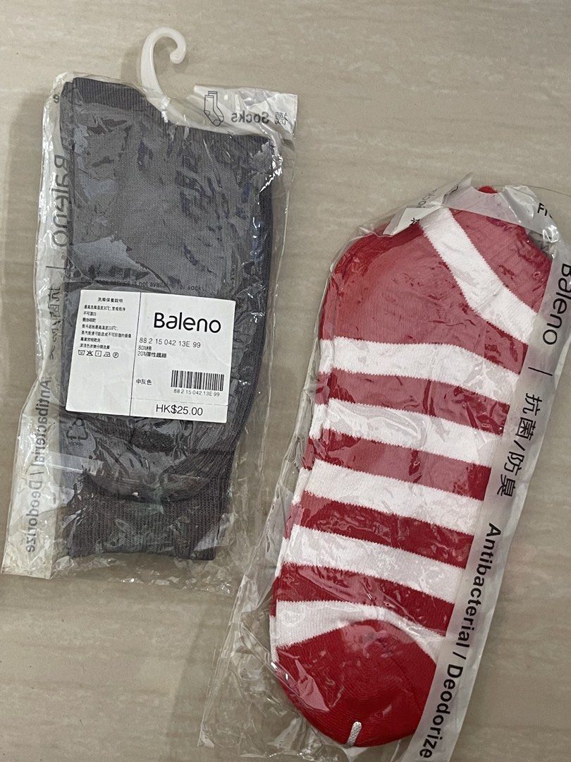 Baleno 2pcs bnew socks (36-38) (Category: Socks & Tights) located in Baguio. Submitted by affordaprice_2600baguio (Listing ID 1460103330, Image 2). Description: .