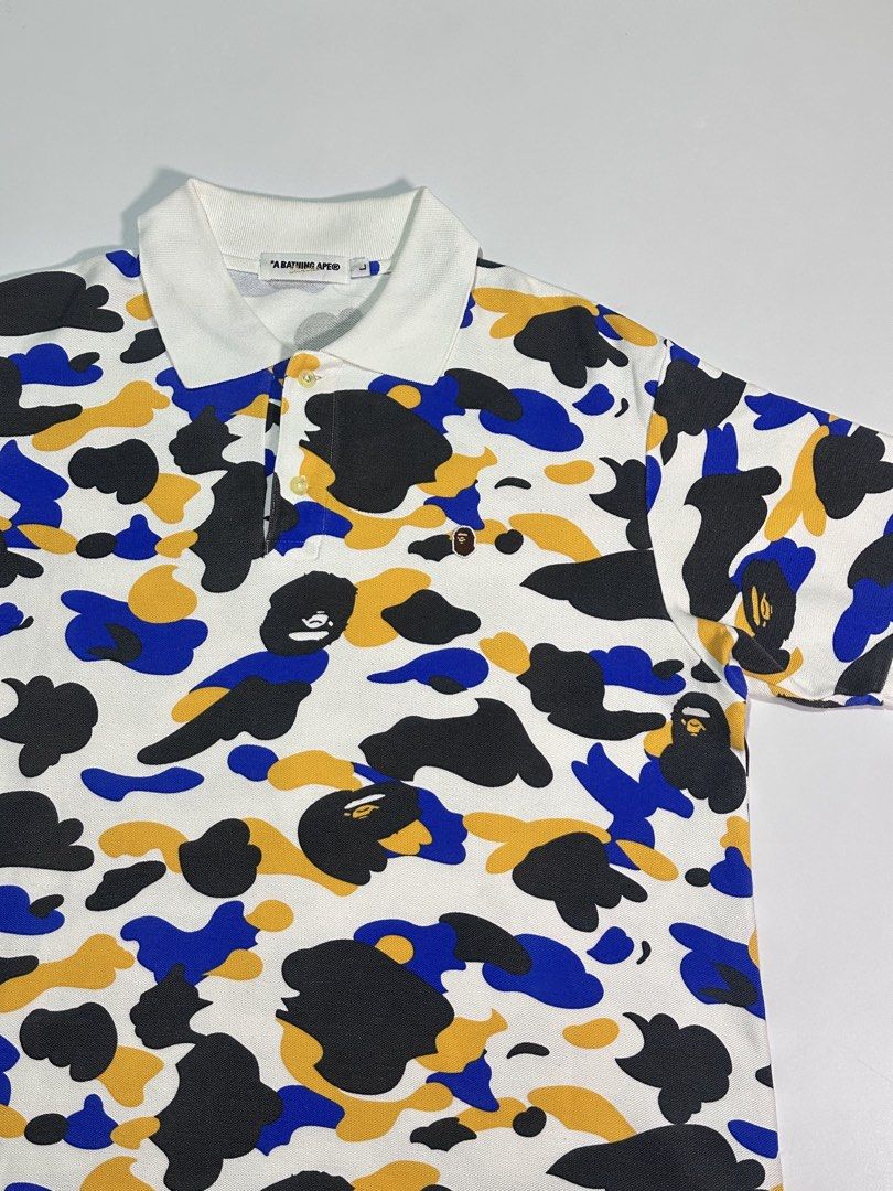 Bape Maebashi Nigo Polo shirt (Category: Announcements) located in Cagayan de Oro. Submitted by _thriftcultureph (Listing ID 1459945973, Image 3). Description: Bape Maebashi Nigo Polo shirt Excellent Condition Size large No flaws Guaranteed Authentic .
