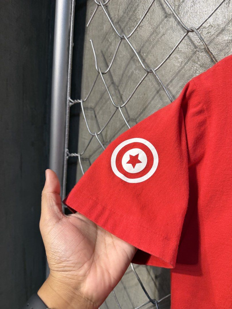 Bape Shark Red Tee. (Category: Tshirts & Polo Shirts ) located in Manila. Submitted by ardobe.mnl (Listing ID 1460087419, Image 3). Description: Bape Shark Red Tee. Size: Medium Dimes: 19x26 Condition: Excellent (9.5/10) Flaw: Minimal Crack Dm for details or any inquiries! 🛒📥.