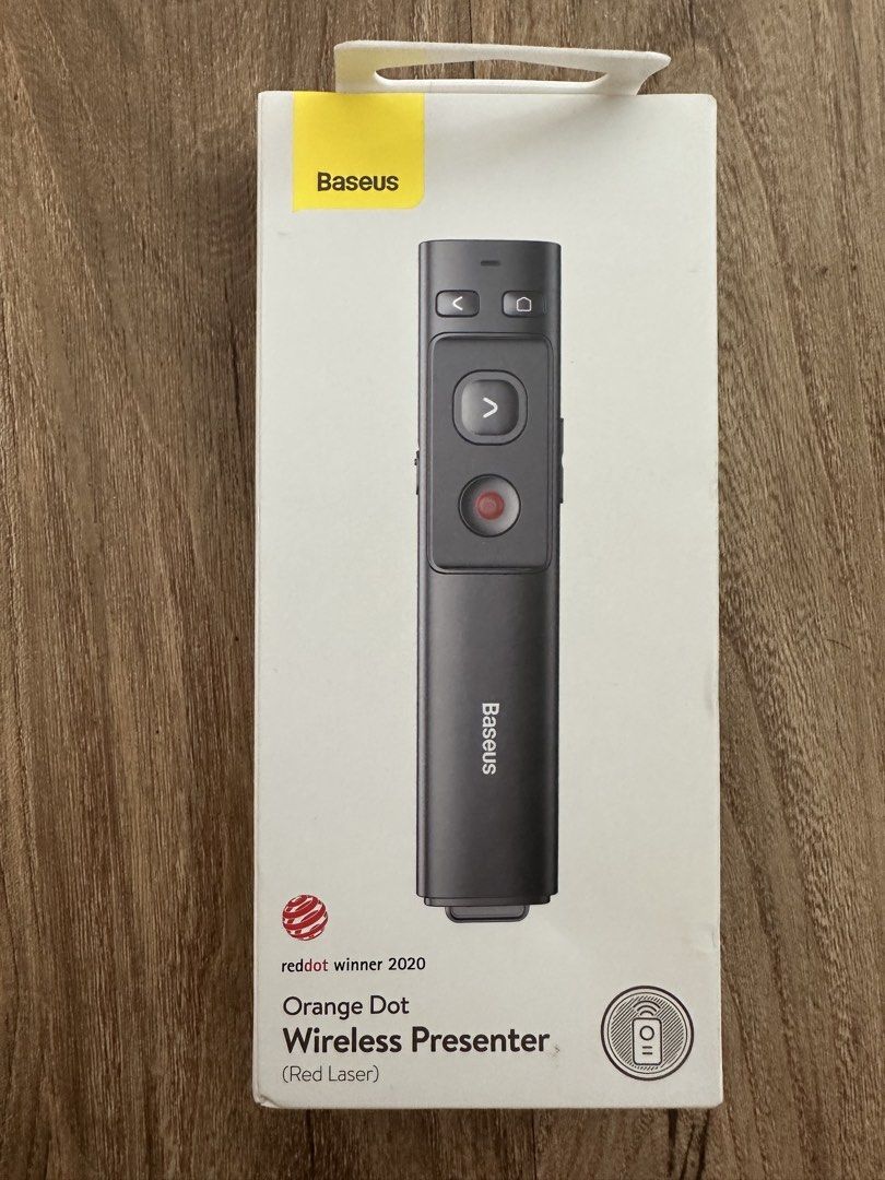 Baseus wireless presenter (Category: Cables & Adaptors) located in Singapore. Submitted by daisydream (Listing ID 1459947601, Image 1). Description: .