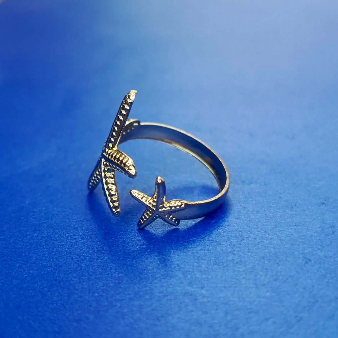 Beach Style Starfish Ring (Category: Rings) located in Rizal. Submitted by moon_shop_offers (Listing ID 1459915180, Image 3). Description: ✔️ For men and women ✔️ Easy to adjust ✔️ Lightweight.