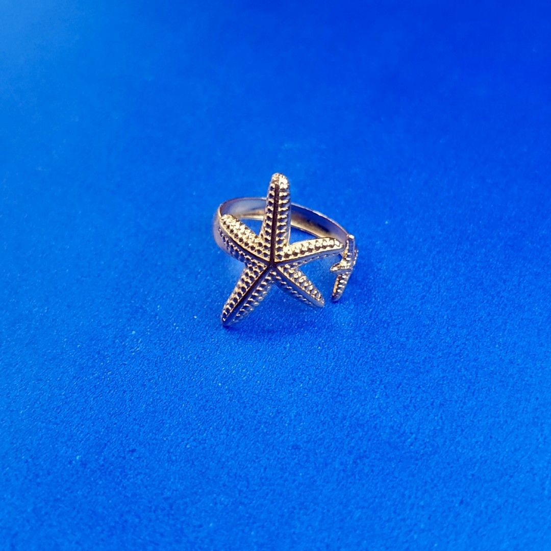 Beach Style Starfish Ring (Category: Rings) located in Rizal. Submitted by moon_shop_offers (Listing ID 1459915180, Image 1). Description: ✔️ For men and women ✔️ Easy to adjust ✔️ Lightweight.