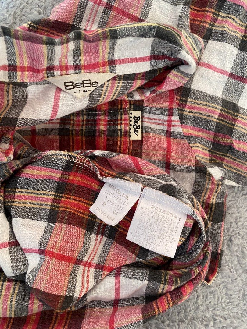 Bebe Flannel Made in Japan (Category: Shirts) located in Cagayan de Oro. Submitted by gotchu.fit (Listing ID 1460058345, Image 2). Description: Bebe flannel polo Length 23 Width 17 In excellent condition, no flaws .