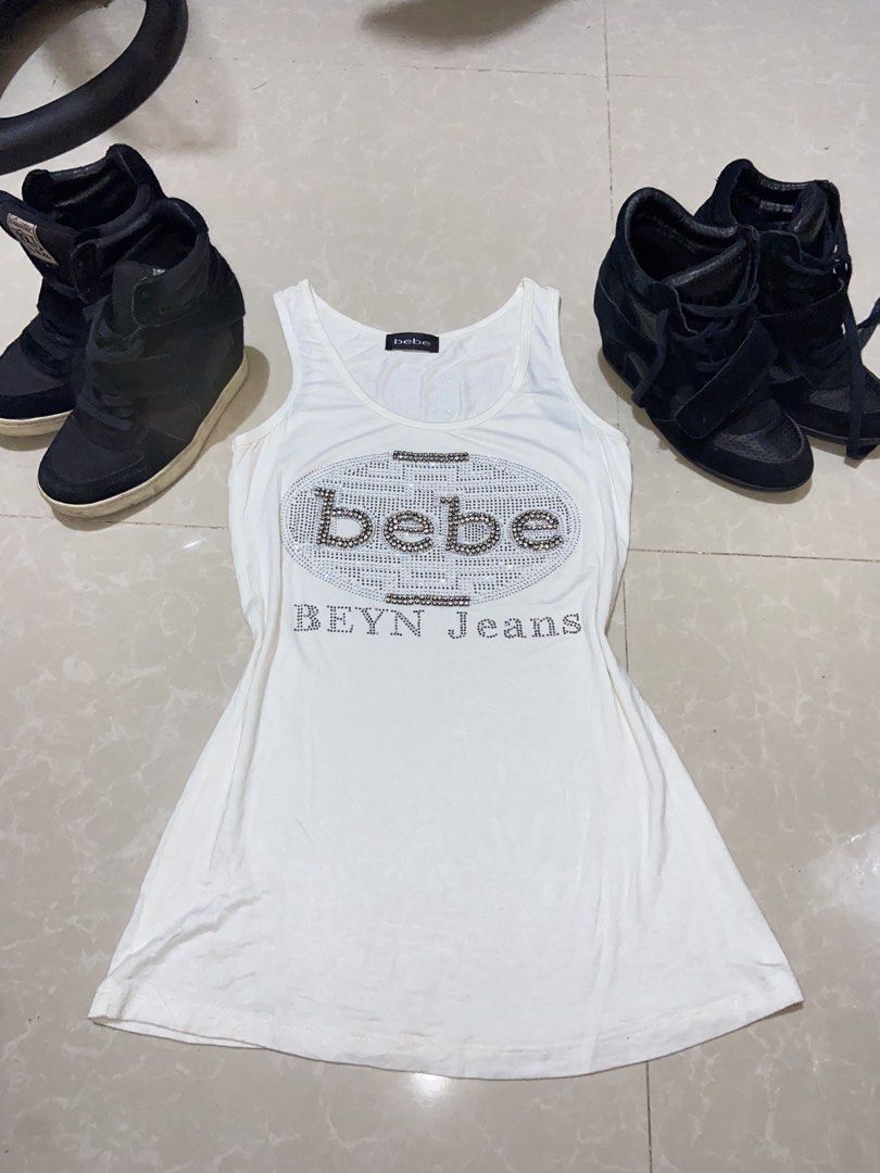 Bebe sleeveless-white (Category: Sleeveless) located in Manila. Submitted by jenqumd030 (Listing ID 1460077000, Image 1). Description: .