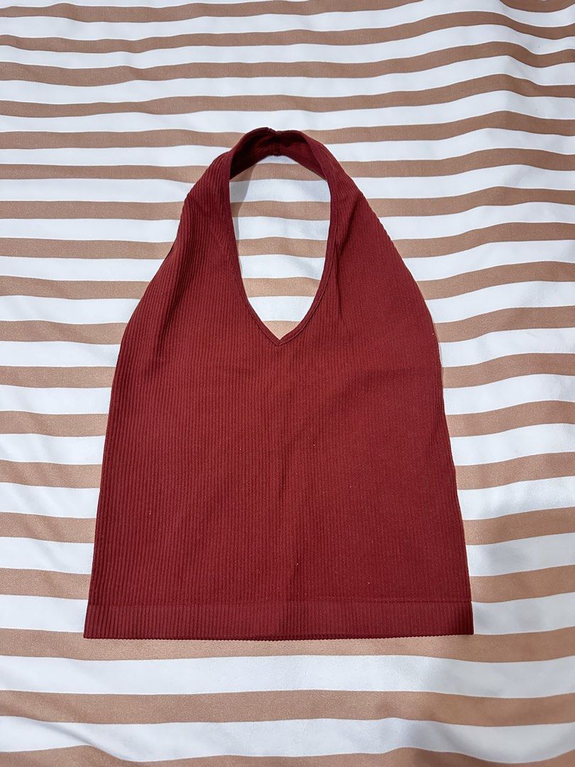 Bench Halter Top (Category: Others Tops) located in Valenzuela. Submitted by shopbychacha (Listing ID 1460010832, Image 1). Description: Bench Halter Top - Backless Can fit to XS to S.