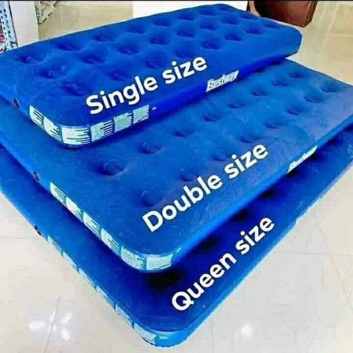 Bestway Airbed (Category: Bed Frames & Mattresses) located in Manila. Submitted by yzlshop (Listing ID 1459921554, Image 1). Description: BESTWAY AIR BED ✅67000-₱650 ✅67002-₱890 ✅67003-₱1150 ✅67004-₱1300 Electric pump 280 Manual pump 230.