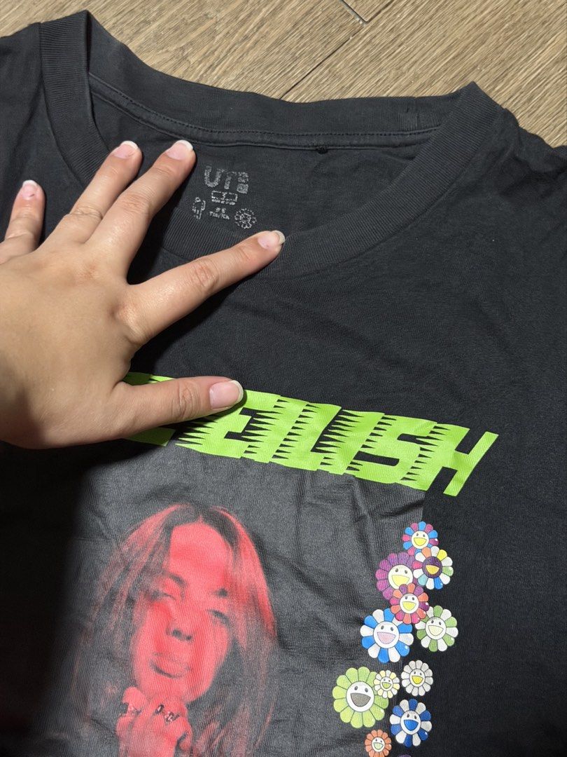 Billie Eilish (Uniqlo) (Category: Shirts) located in Quezon City. Submitted by iancatherine (Listing ID 1460062626, Image 3). Description: W:19 L: 24.