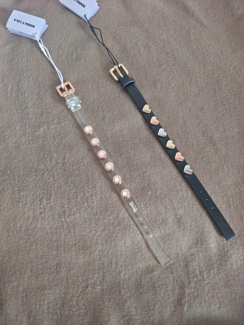 BIMBA Y LOLA Bracelet (Category: Bracelets) located in Puerto Princesa. Submitted by kanejela (Listing ID 1460019095, Image 1). Description: New with hang tag Size: 6.5 to 7.5 inches diameter Available design Black leather strap with tri color Transparent strap with rose gold.