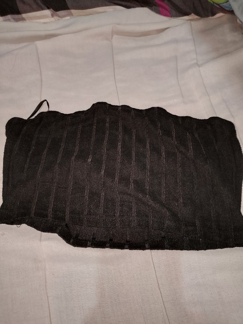 Black ribbed tube top with strap (Category: Sleeveless) located in Batangas. Submitted by sheenx.09 (Listing ID 1460094941, Image 1). Description: - M on tag (M to L) - Black ribbed tube top 😃 - Features a single strap on one side - Wavy hem detail 😍 - Stretchy material for a comfortable fit 😉 - Perfect for casual outfits or layering.