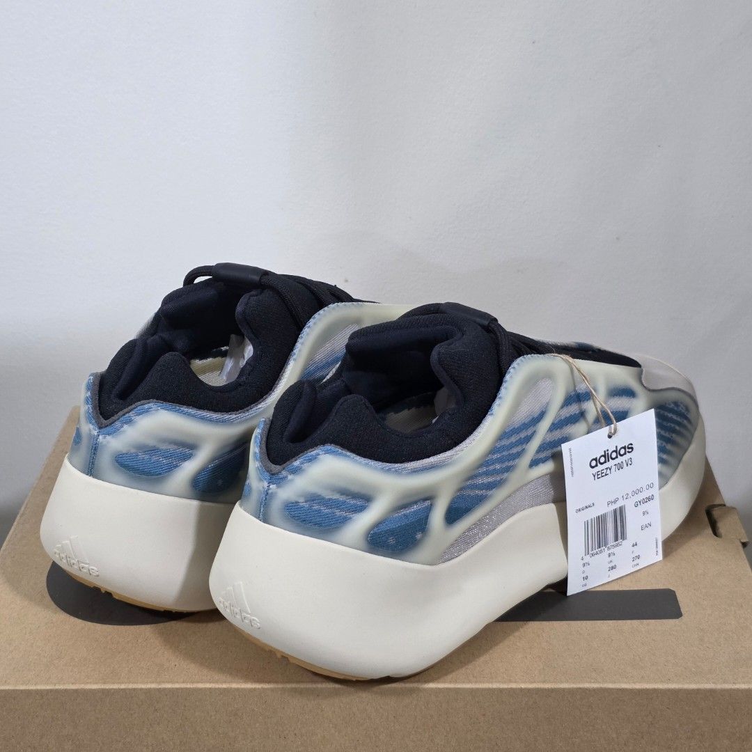 BNDS Adidas Yeezy Boost 700v3 Kyanite (Category: Sneakers) located in Mandaluyong City. Submitted by patmorita (Listing ID 1459961163, Image 2). Description: For sale only Brand new unworn Adidas Yeezy Boost 700v3 Kyanite Size 9.5 Local release RFS : Retired.