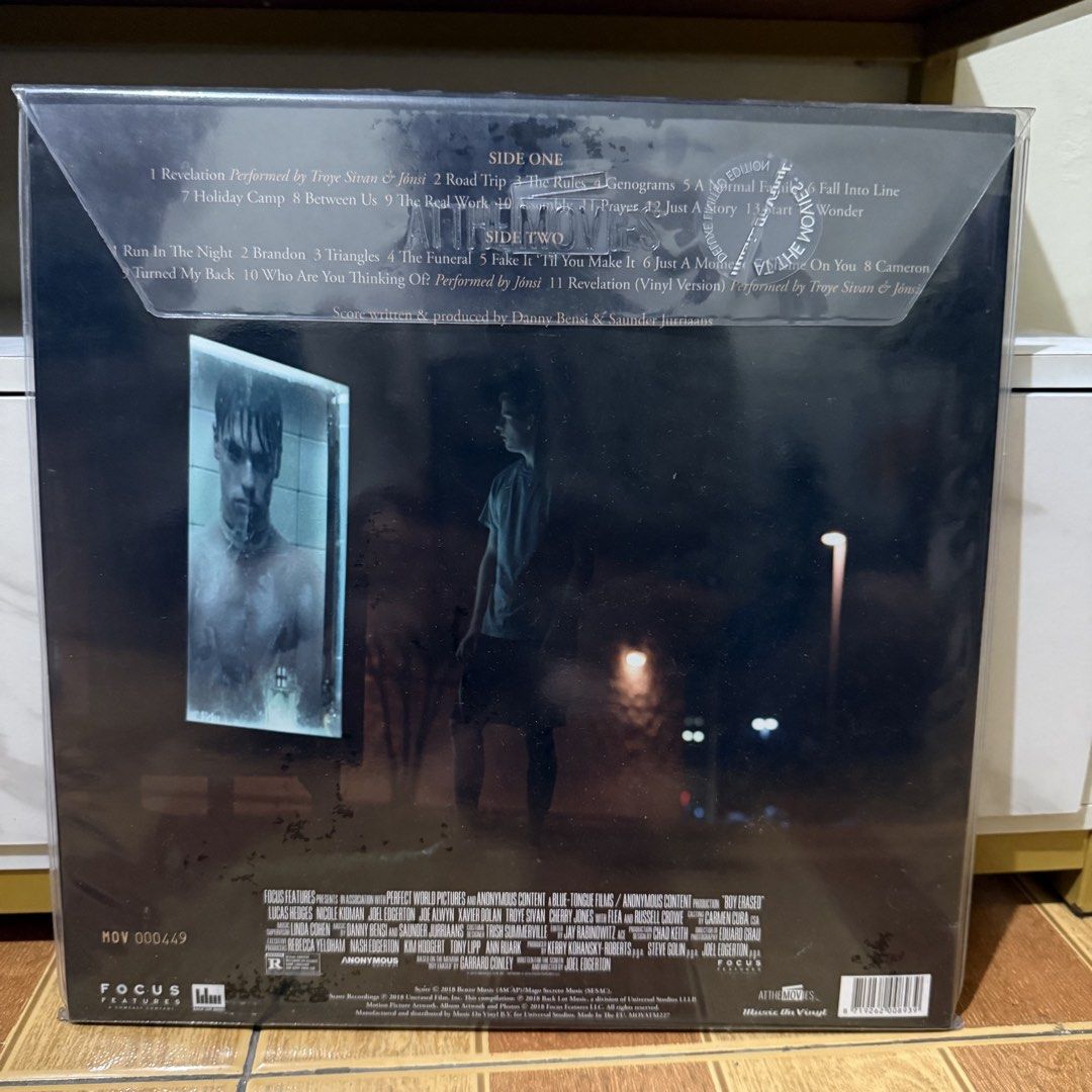 Boy Erased OST Vinyl (Category: Vinyls) located in Manila. Submitted by m00nlightbae (Listing ID 1460100538, Image 2). Description: PRICE IS HIGHLY NEGOTIABLE Bought as Brand New so I’m the first owner of this. Immediately placed in an outer sleeve + inner sleeve after opening them. Unsealed. played 1-2x using an AT LP60X. PM for more info meet up is preferred but shipping is available. shipping fee is to be shouldered by the buyer. damages occur