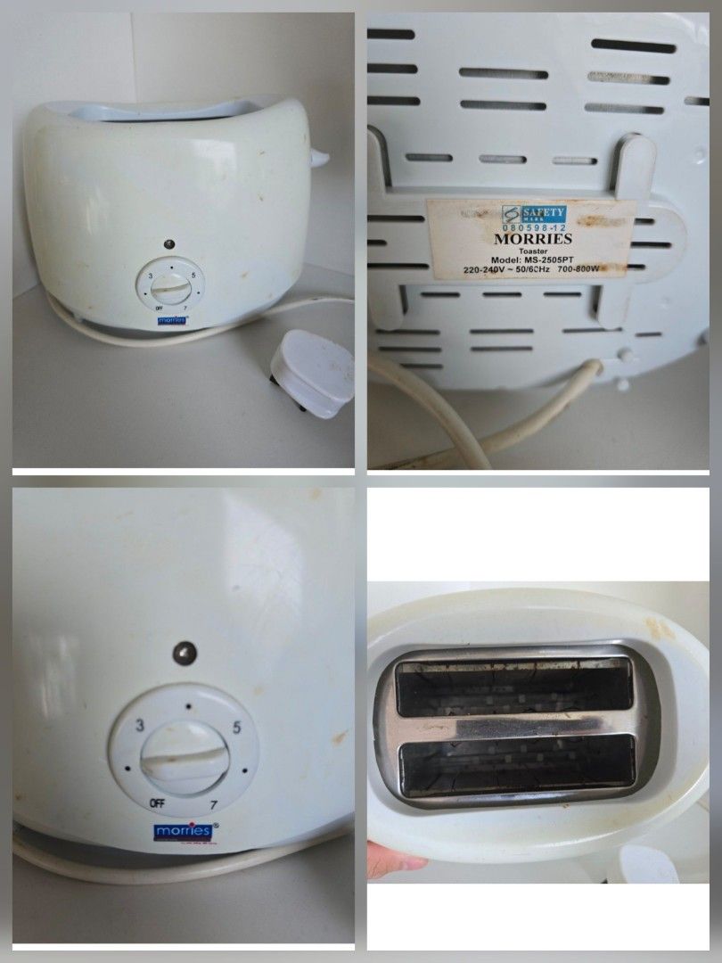 Bread toaster (Category: Other Kitchen Appliances) located in Singapore. Submitted by gy1999 (Listing ID 1459933765, Image 1). Description: no return, no refund, deal from my place at sembawang only.