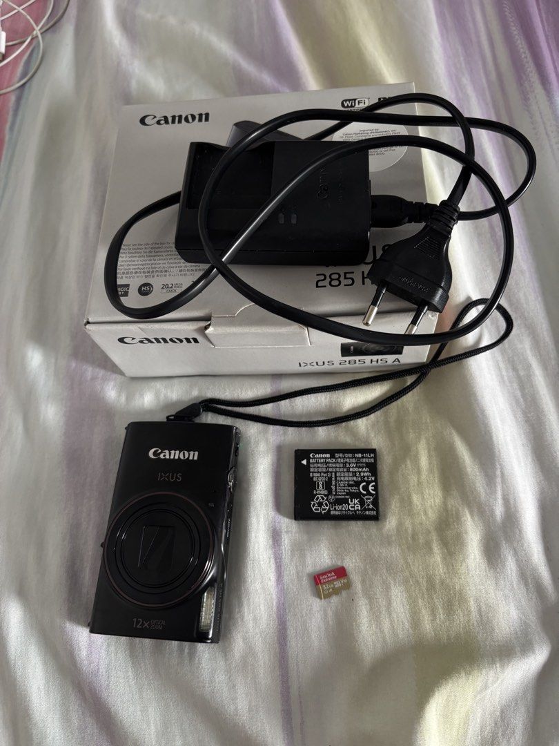 Canon IXUS 285 HS A (Category: Cameras) located in Silang. Submitted by palmaaange (Listing ID 1459977254, Image 3). Description: Canon Ixus 285 HS A (boxed unit) 📸 [aka: kendall jenner digicam] ₱ 19,000 + SF ๑ 20 megapixel ๑ 12x optical zoom ๑ same as: powershot elph 360hs ๑ no functional issues ๑ body: 10/10 (no scratches) lcd: 10/10 inclusions: ✧ unit with strap ✧ original charger ✧ original battery ✧ original sd card from sandisk ✧ original 