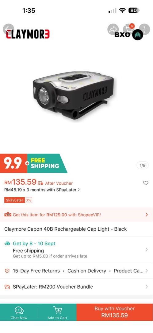 Cap Light (Category: Activewear) located in Klang. Submitted by bellabarbie816 (Listing ID 1459963537, Image 2). Description: .