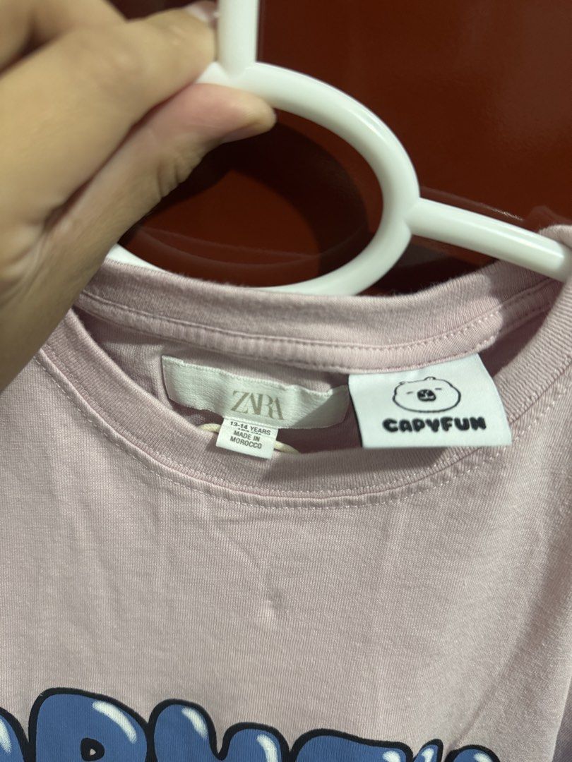 Capybara Capyfun T shirt (Category: Blouses) located in Manila. Submitted by ejjjjjjjt (Listing ID 1460029081, Image 3). Description: 13/14 Years old (164CM) Fits small to medium since medium size girly po..